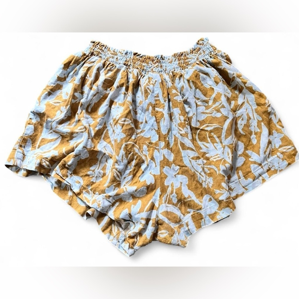 Ava & Viv High Waist Floral Tan Shorts Stretch Size 4X - Picture 3 of 7